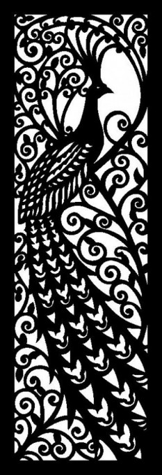 Panou traforat Peafowl