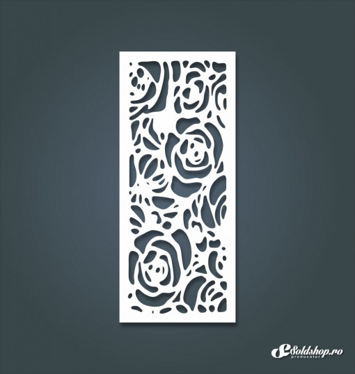 Panou decorativ traforat Trandafir