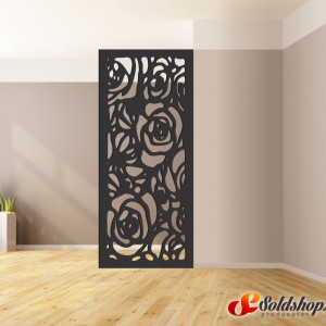 Panou decorativ traforat Trandafir
