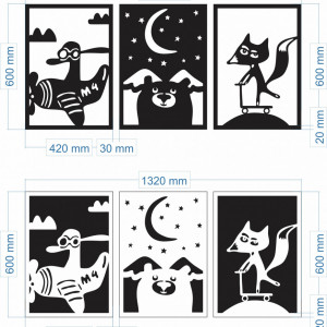 Tablou traforat Kids Panels