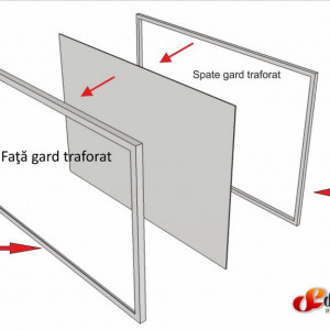 Gard metalic traforat NEW VISION