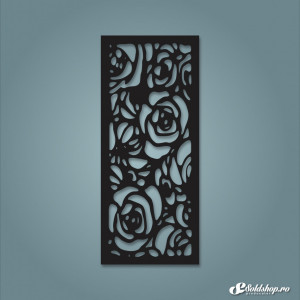 Panou decorativ traforat Trandafir
