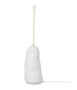 Baza crem din ceramica si alama pentru lampadar 48 cm Hebe Large Off White Ferm Living