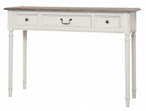 Consola cu 3 sertare din lemn de plop si MDF 110 cm Ravenna Livin Hill