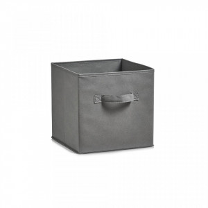 Cos pliabil gri din fleece Storage Box Foldable Handle Zeller