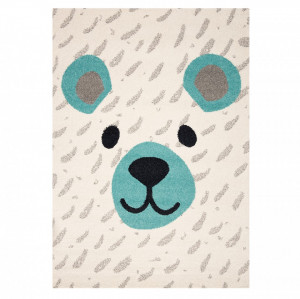 Covor crem/turcoaz din polipropilena 120x170 cm Teddy Boe Zala Living