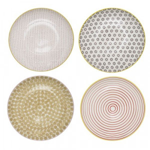 Farfurie multicilora din ceramica 25 cm Susie Bloomingville