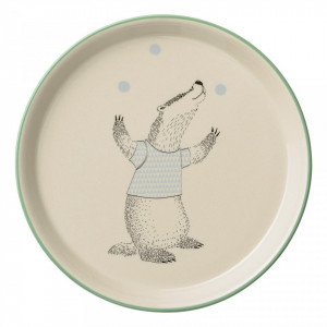 Farfurie multicolora din ceramica 20 cm Tony Bloomingville Mini
