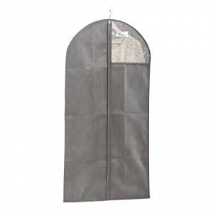 Husa gri din fleece pentru haine Coat Hanger Window Bigger Zeller