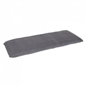 Perna de sezut dreptunghiulara gri din bumbac 50x120 cm Store Woood