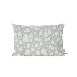Perna din bumbac organic verde 60x40 cm Mountain Tops Ferm Living