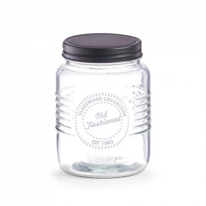 Borcan cu capac transparent din sticla 920 ml Old Fashioned Zeller
