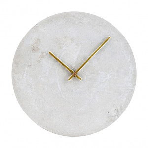 Ceas de perete rotund din beton 28 cm Concrete House Doctor