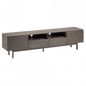 Comoda TV maro din lemn de salcam si MDF 210 cm Indiann Kave Home