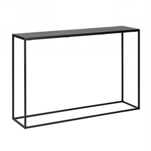 Consola neagra din aluminiu si fier 118 cm Bolder Richmond Interiors
