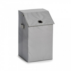 Cos de rufe gri din poliester 34x60 cm Laundry Collector Flap Zeller