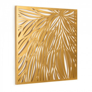 Decoratiune aurie din metal pentru perete 60x60 cm Danesa Kave Home