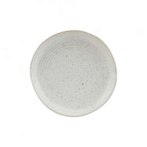 Farfurie intinsa pentru deserturi gri/alba din portelan 16,5 cm Pion House Doctor