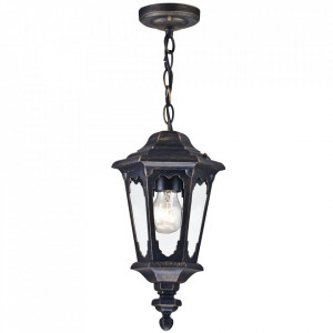 Lustra maro bronz din metal si sticla pentru exterior Oxford Maytoni