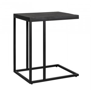 Masuta de cafea neagra din lemn de mango si fier 45x55 cm Catana Richmond Interiors