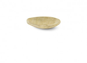 Platou decorativ auriu din alama 15,3x16,2 cm Forest Small Brass Ferm Living