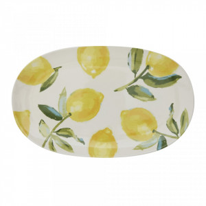 Platou multicolor din ceramica 23x38,5 cm Lemons Bloomingville