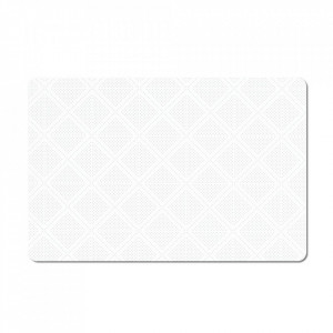 Protectie masa dreptunghiulara alba din plastic 28,5x43,5 cm Bone Zeller