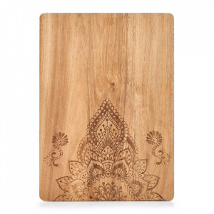 Tocator dreptunghiular maro din lemn 29x40 cm Oriental Floral Zeller