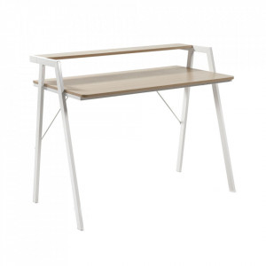 Birou negru din metal si melamina 60x115 cm Aarhus Kave Home