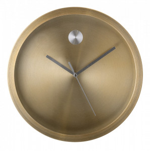 Ceas de perete auriu rotund din aluminiu 25x4 cm Bloomingville