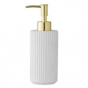 Dispenser sapun lichid alb din rasina 6,5x19 cm Soap Bloomingville