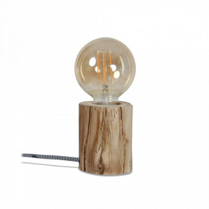 Veioza maro din lemn 10 cm Nature Eucalyptus Mini Opjet Paris