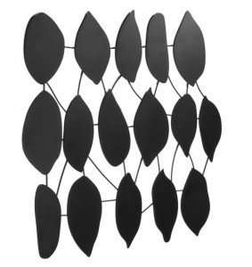 Decoratiune neagra din metal pentru perete 68x70 cm Cybele Kave Home