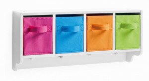 Dulapior pentru perete multicolor din MDF si textil pentru copii Wall Zeller