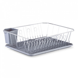 Suport argintiu/gri din metal si plastic pentru vase Zac Zeller