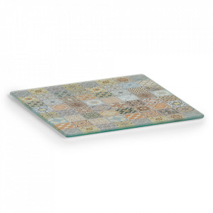 Suport multicolor din sticla pentru vase fierbinti Mosaic Zeller