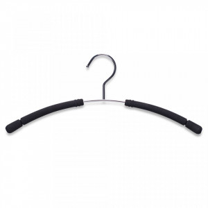 Umeras negru/argintiu din metal si EVA Black Chromed Hanger Zeller