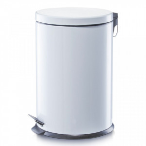 Cos de gunoi alb din metal 20 L Home Pedal Bin Medium Zeller