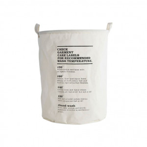 Cos de rufe alb bumbac si poliester 40x50 cm Wash Instructions House Doctor