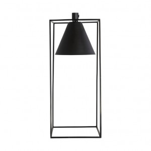Lampa birou neagra din inox si fier 42 cm Kubix House Doctor