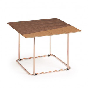 Masuta din metal si lemn pentru cafea 60x60 cm Aitana Kave Home
