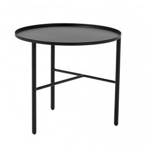 Masuta neagra din metal pentru cafea 51 cm Pretty Bloomingville