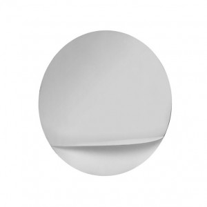Oglinda rotunda din metal si sticla 70 cm Shelf Bloomingville