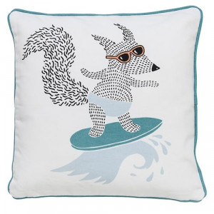 Perna decorativa din bumbac alb 40x40 cm Surf Bloomingville