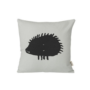 Perna din bumbac organic verde 30x30 cm Hedgehog Ferm Living