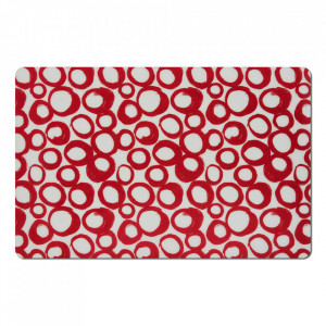 Protectie masa dreptunghiulara rosie din polipropilena 28,5x43,5 cm Loop Zeller