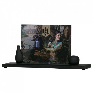 Rama foto neagra din lemn de mango 15x29 cm Beloved Be Pure Home