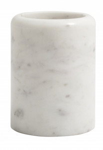 Suport alb din marmura 8x10 cm pentru periuta dinti Marble Mug Nordal