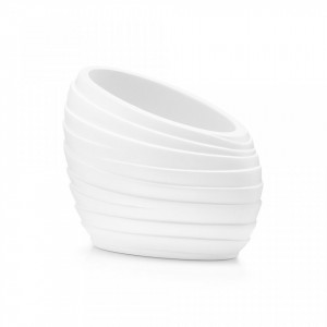 Suport alb din polirasina 8,7x12,3 cm pentru periuta dinti Abstract Tumbler Zeller