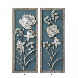 Decoratiune albastra pentru perete 78x13 cm Castle Deco Bloomingville